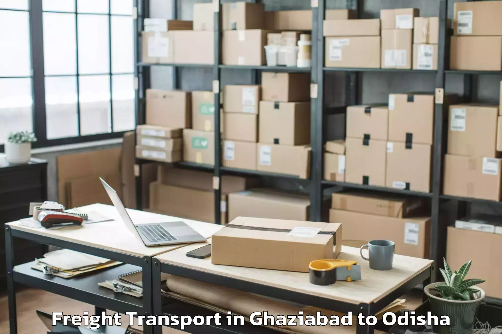 Book Ghaziabad to Bansada Freight Transport Online